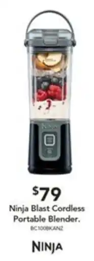Harvey Norman Ninja Blast Cordless Portable Blender offer
