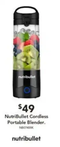 Harvey Norman NutriBullet Cordless Portable Blender offer