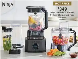 Harvey Norman Ninja 'Stealth IQ' Kitchen System' Blender and Food Processor offer