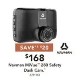 Harvey Norman Navman MiVue 280 Safety Dash Cam offer