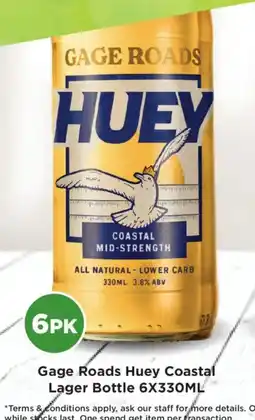 Liquor Legends Gage Roads Huey Coastal Lager Bottle offer
