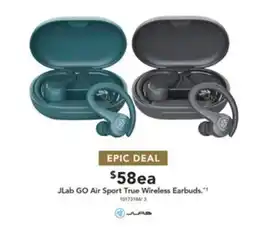 Harvey Norman JLab GO Air Sport True Wireless Earbuds offer