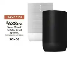 Harvey Norman Sonos Move 2 Portable Smart Speaker offer