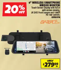 Autobarn 9" Wireless Smartphone Mirror Monitor Gater offer