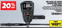 Autobarn Uniden 5W 80CH CB Radio Adventure Pack & Antenna offer