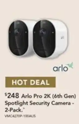 Harvey Norman Arlo Pro 2K Spotlight Security Camera offer