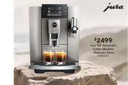 Harvey Norman Jura 'E8' Automatic Coffee Machine - Midnight Silver offer