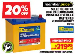 Autobarn Century Ultra Hi Performance Battery offer