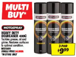 Autobarn Motospray Heavy Duty Degreaser offer