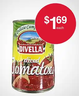 Australian Butchers Store Divella diced Tomatoes offer