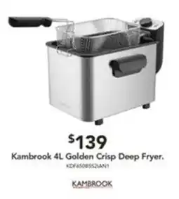 Harvey Norman Kambrook 4L Golden Crisp Deep Fryer offer