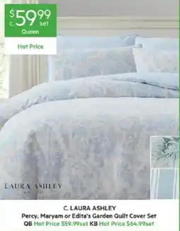 Harris Scarfe C. Laura Ashley Percy, Maryam or Edita's Garden Quilt Cover Set offer