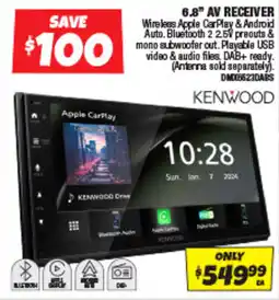 Autobarn Kenwood 6.8" AV Receiver offer