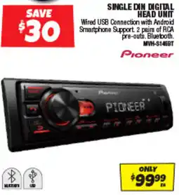 Autobarn Single Din Digital Head Unit Pioneer offer