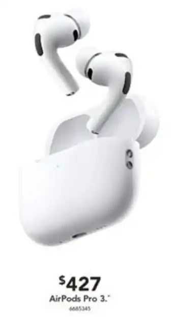 Harvey Norman AirPods Pro 3. offer