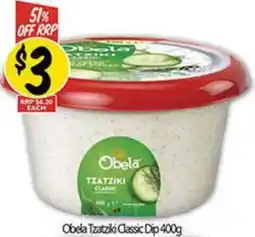 NQR Obela Tzatziki Classic Dip offer