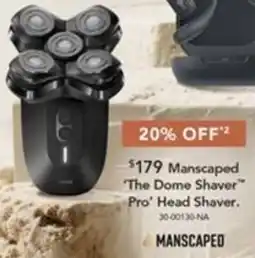 Harvey Norman Manscaped 'The Dome Shaver' Pro' Head Shaver offer