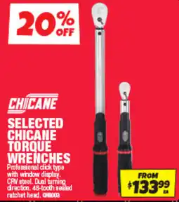 Autobarn Chicane torque wrenches offer