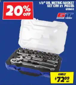 Autobarn 1/2" Dr. Metric Socket Set Crv 21 Pieces offer