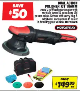 Autobarn Dual Action Polisher Kit 150mm offer