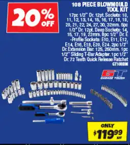 Autobarn 108 Piece Blowmould Tool Kit offer