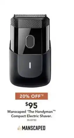 Harvey Norman Manscaped 'The Handyman' Compact Electric Shaver offer