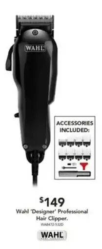 Harvey Norman Wahl 'Designer' Professional Hair Clipper offer