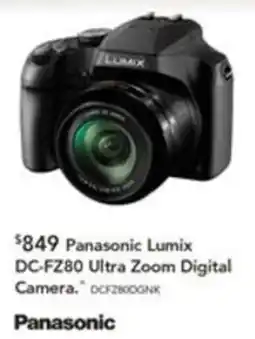 Harvey Norman Panasonic Lumix DC-FZ80 Ultra Zoom Digital Camera offer