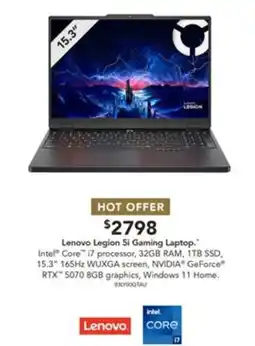 Harvey Norman Lenovo Legion 5i Gaming Laptop offer