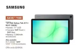 Harvey Norman Samsung Galaxy Tab A11+ offer