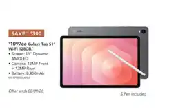 Harvey Norman Galaxy Tab S11 offer