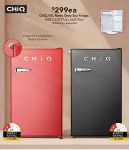 Harvey Norman CHiQ 90L Retro Style Bar Fridge offer