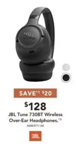 Harvey Norman JBL Tune 730BT Wireless Over-Ear Headphones offer