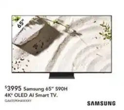 Harvey Norman Samsung 65" S90H 4K" OLED AI Smart TV offer