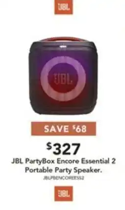 Harvey Norman JBL PartyBox Encore Essential 2 Portable Party Speaker offer