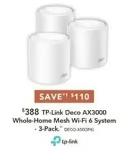 Harvey Norman TP-Link Deco AX3000 Whole-Home Mesh Wi-Fi 6 System offer