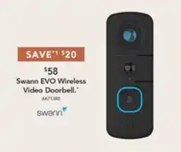 Harvey Norman Swann EVO Wireless Video Doorbell offer