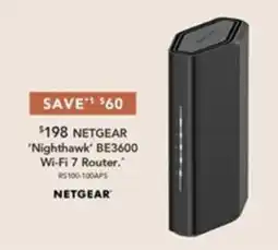 Harvey Norman Netgear 'Nighthawk' BE3600 Wi-Fi 7 Router offer