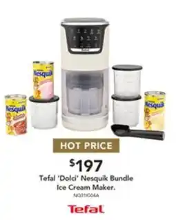 Harvey Norman Tefal 'Dolci' Nesquik Bundle Ice Cream Maker offer