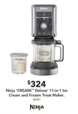 Harvey Norman Ninja 'CREAMi' Deluxe' 11-in-1 Ice Cream and Frozen Treat Maker offer