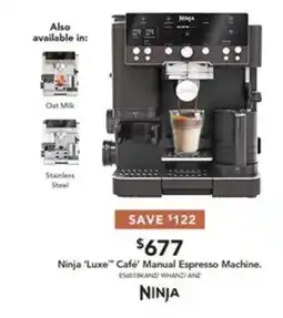 Harvey Norman Ninja 'Luxe' Café' Manual Espresso Machine offer