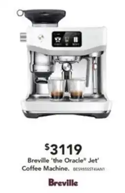 Harvey Norman Breville 'the Oracle® Jet' Coffee Machine offer