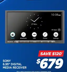 Auto One Sony 6.95" Digital Media Receiver offer