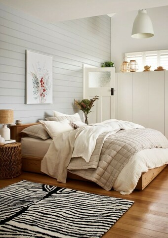 Myer Australian House & Garden Alawa Cotton Gauze Quilt Cover Set* in White offer