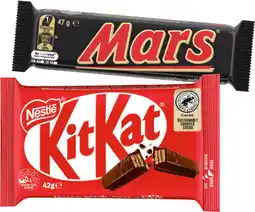 IGA Nestlé, Mars or Snickers Medium Bars 35‑50g Selected Varieties offer