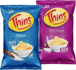 IGA Thins Chips Selected Varieties offer