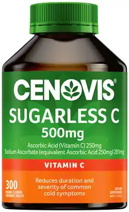 IGA Cenovis Sugarless C 500mg Vitamin C Tablets offer