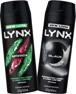 IGA Lynx Deodorant Body Spray Selected Varieties offer