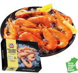 IGA Sea Harvest Cooked Medium Endeavour Exmouth Prawns offer