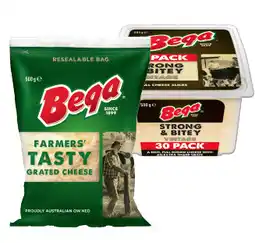 IGA Bega Cheese Block, Grated or Sliced 500g Selected Varieties offer